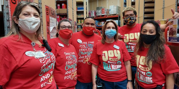 a group of people wearing face masks